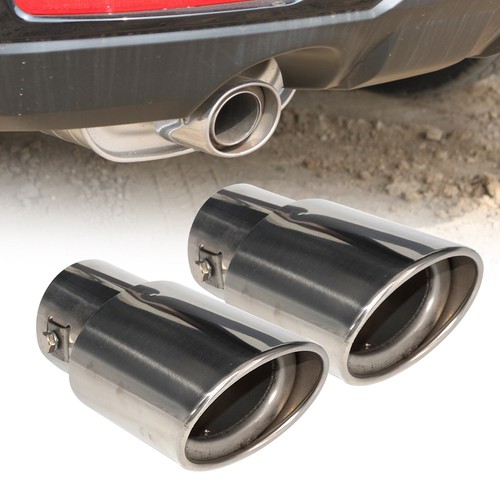2xstainless steel exhaust - exhaust, tail